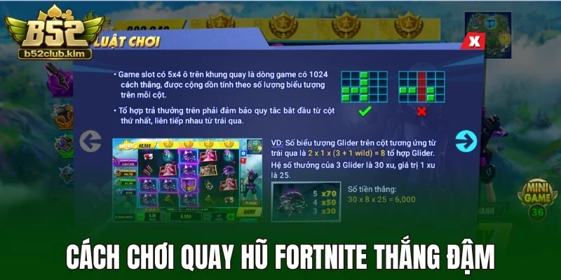Cách chơi quay hũ Fortnite thắng đậm
