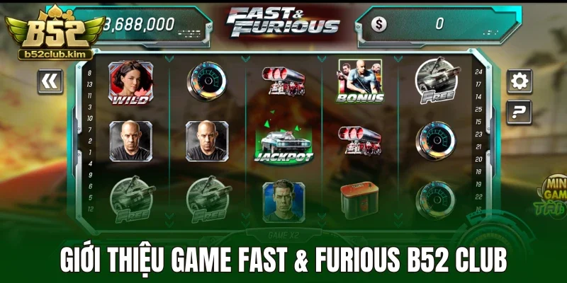Giới thiệu game Fast & Furious B52 Club
