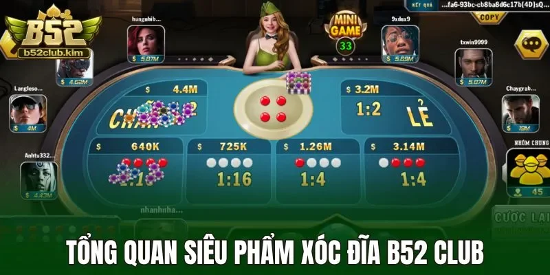 Tổng quan siêu phẩm xóc đĩa B52 Club